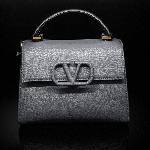 SMALL VSLING GRAINY CALFSKIN HANDBAG - Picture 1 of 3